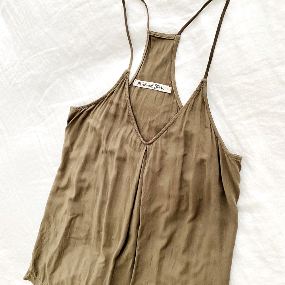 🌟HP🌟Michael Stars Olive Green Dress - Picture 4 of 13